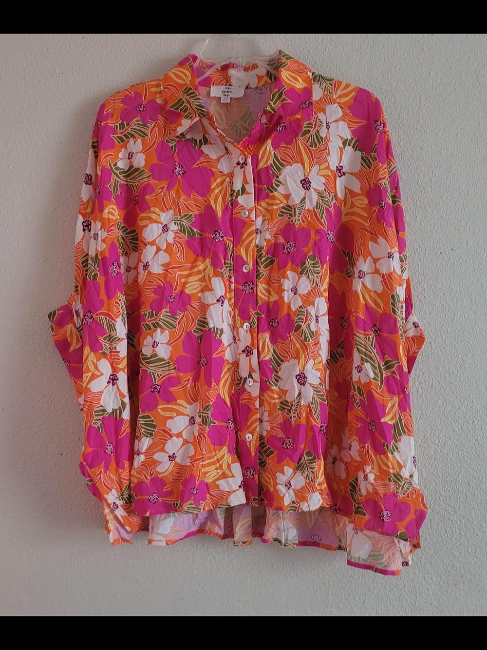 Entro Sz Small Medium Floral Shirt